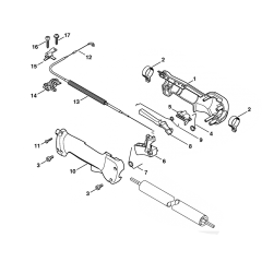 Stihl FS120 FS200 FS250 Control Handle 09.2003