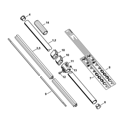 Stihl FS120 FS200 FS250 Gear Head Assembly