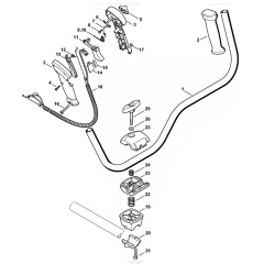 Stihl FS130 FS130r Bike Handle Assembly