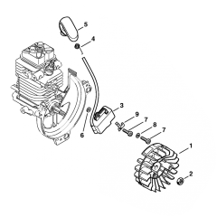 Stihl FS130 FS130r Ignition System Assembly