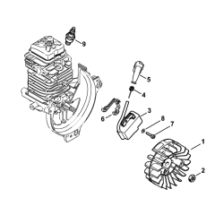Stihl FS131 FS131r Ignition System Assembly