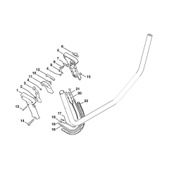 Stihl FS160 FS180 Control Handle 20.2002