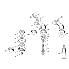 Stihl FS160 FS180 Gear Head 3-50-609-047 25.2001