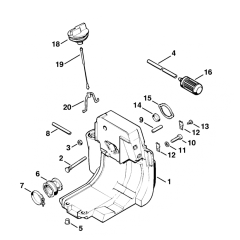Stihl FS160 FS180 Tank Housing Assembly