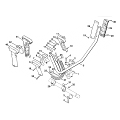 Stihl FS160 FS180 Two Handed Handle Bar Control Handle 3-50-609-047 25.2001