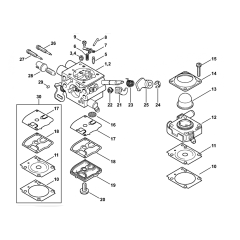 Stihl FS240 FS260 Carburetor Assembly
