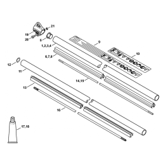 Stihl FS240 FS260 Drive Tube Assembly