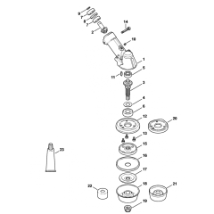 Stihl FS240 FS260 Gear Head-2 Assembly