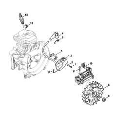 Stihl FS240 FS260 Ignition System Assembly