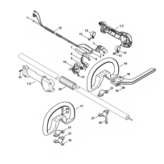 Stihl FS240 FS260 Loop Handle Assembly