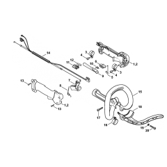 Stihl FS240 FS260 Loop Handle 37.2015 Assembly