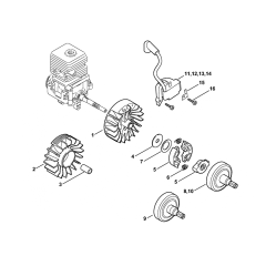 Stihl FS38 FS45 FS46 Ignition System Clutch