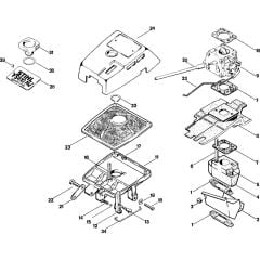 Filter housing & Air Filter Assembly for Stihl FS410 Clearing Saw