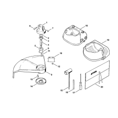 Stihl FS48 FS52 FS56 Bearing Housing Assembly