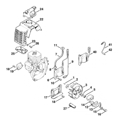 Stihl FS48 FS52 FS56 Ignition System Clutch
