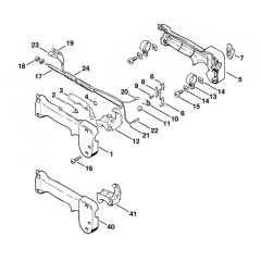 Stihl FS52 FS56 Control Handle Assembly