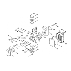 Stihl FS61 Carburetor Air Filter Assembly