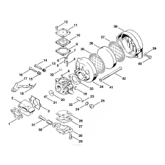 Stihl FS65 Carburetor Air Filter X-13-524-140