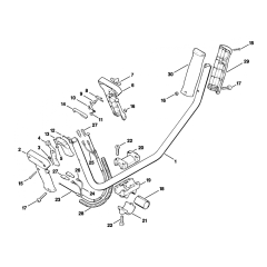 Stihl FS72 FS74 FS76 Bike Handle Assembly