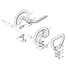 Stihl FS72 FS74 FS76 Loop Handle Assembly
