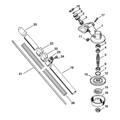 Stihl FS74 Gear Head Drive Tube Assembly
