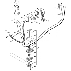 Stihl FS91 FS91r Bike Handle Assembly