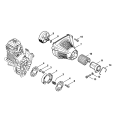 Stihl FS91 FS91r Clutch Fan Housing Assembly