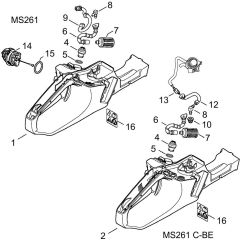 Fuel Tank Assembly for Stihl MS261