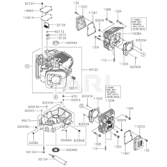 Cylinder/Crankcase Kawasaki FX730V