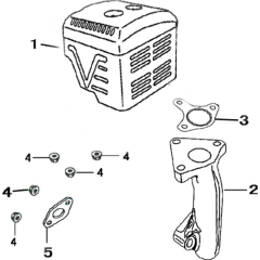 Muffler Assembly for Loncin G240F