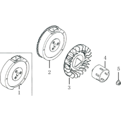 Flywheel Assembly for Loncin G340F