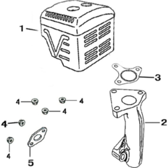Muffler Assembly for Loncin G390FD