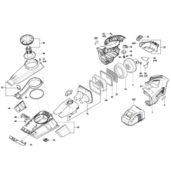 Bosch GAS 18V-1 Vacuum Assembly