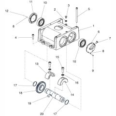Gearbox Assembly (Driven) for Altrad Belle RPC35 Reversible Plate
