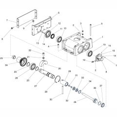 Gearbox Assembly (Driver) for Altrad Belle RPC35 Reversible Plate