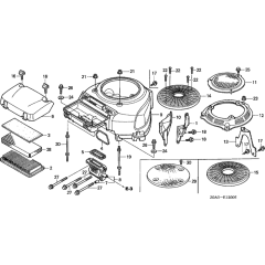 Fan Cover for Honda GCV530