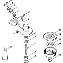Gear Head Assembly for Stihl FR85 Backpack Brushcutter