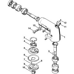 Gear head Assembly for Stihl FS150 FS151 Clearing Saw