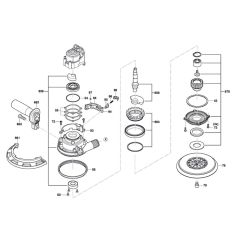 Bosch GET 75-150 Sander Assembly