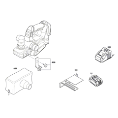Cordless Planer Assembly