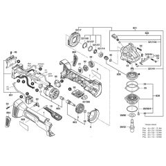 Main Assembly for Bosch GWS 18V-10