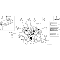 Label Assembly for Honda GX200 GCAE Engines
