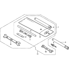 Tool Assembly for Honda GX200T2 Engines