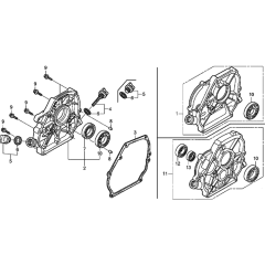 Crankcase Cover Assembly for Honda GX200T2 Engines