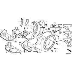 Fan Cover Assembly for Honda GX200T2 Engines