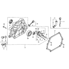 Crankcase Case Assembly for Honda GX340K1 (GC05) Engines up to S/N 3460754