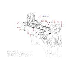 Operators Seat for Hamm Rollers