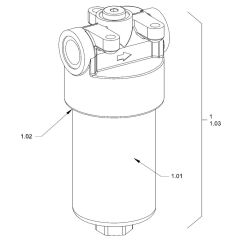 Hydraulic Oil Filter for Hamm