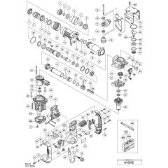 Hikoki H45ME Main Assembly