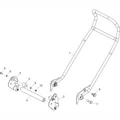 Handle Assembly for Altrad Belle PCL1645 & 1650 Forward Plate